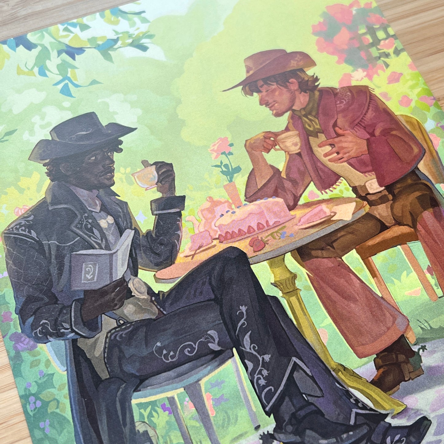 cowboy tea party print